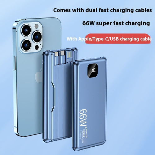 K-X10 Small Power Bank with Small Screen Yuanfeng Blue and Other