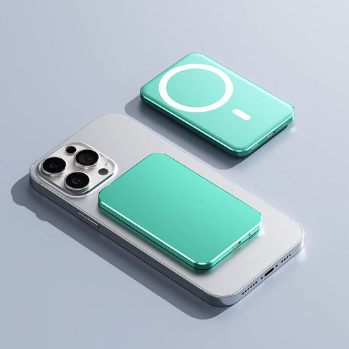 C17 Gold Power Bank with Magnetic Wireless Fast Charging and Compact