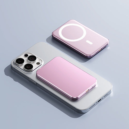 C17 Gold Power Bank with Magnetic Wireless Fast Charging and Compact