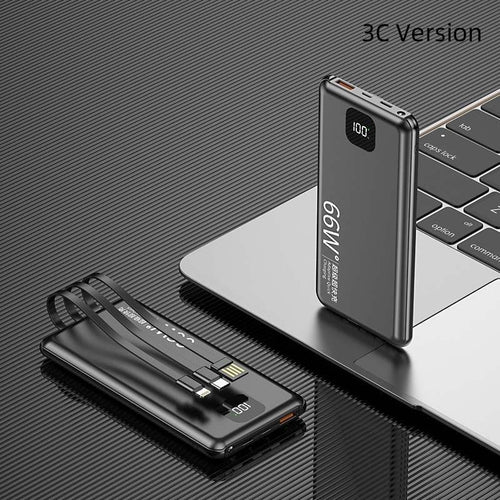 K-X10 Small Power Bank with Small Screen Yuanfeng Blue and Other