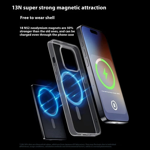 Titanium Empty Gray Power Bank with Magnetic Shell Alloy for Portable