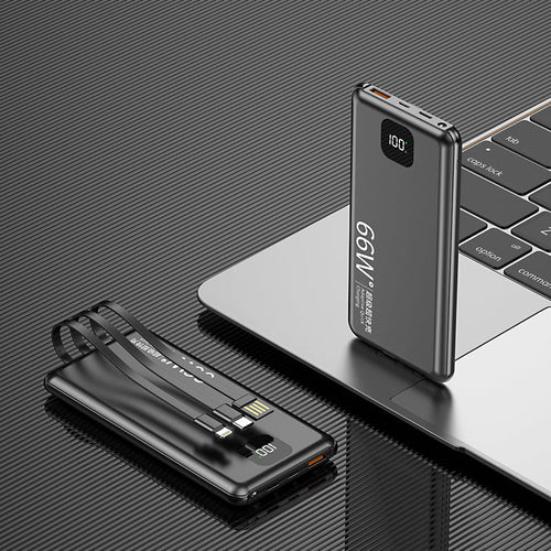 K-X10 Small Power Bank with Small Screen Yuanfeng Blue and Other