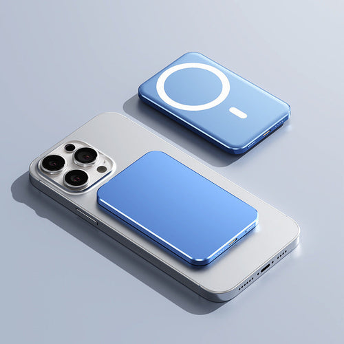 C17 Gold Power Bank with Magnetic Wireless Fast Charging and Compact