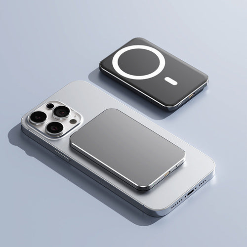 C17 Gold Power Bank with Magnetic Wireless Fast Charging and Compact