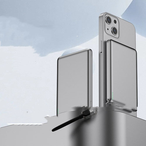 Magnetic Wireless Power Bank 5000mAh 10000mAh Alloy Shell Portable