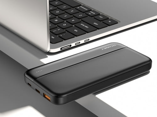Techancy Power Bank 10000mah Preto TF2776, Carregamento Rápido Pd20w