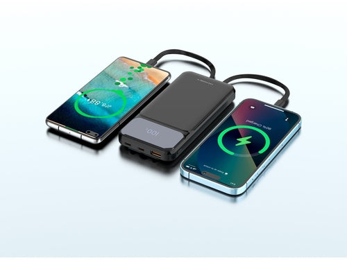 Techancy Power Bank 10000 Mah 22.5w  TF2782, Cabo De Carregamento