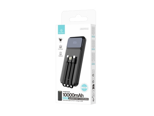Techancy Power Bank 10000 Mah 22.5w  TF2782, Cabo De Carregamento