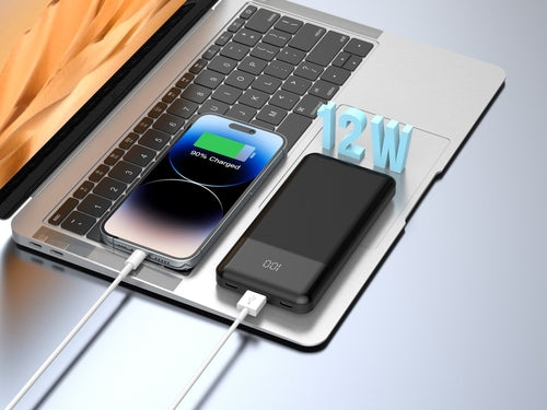 Techancy Power Bank TF2785 10000mAh Carregamento Rápido 12W Saída 2.4A